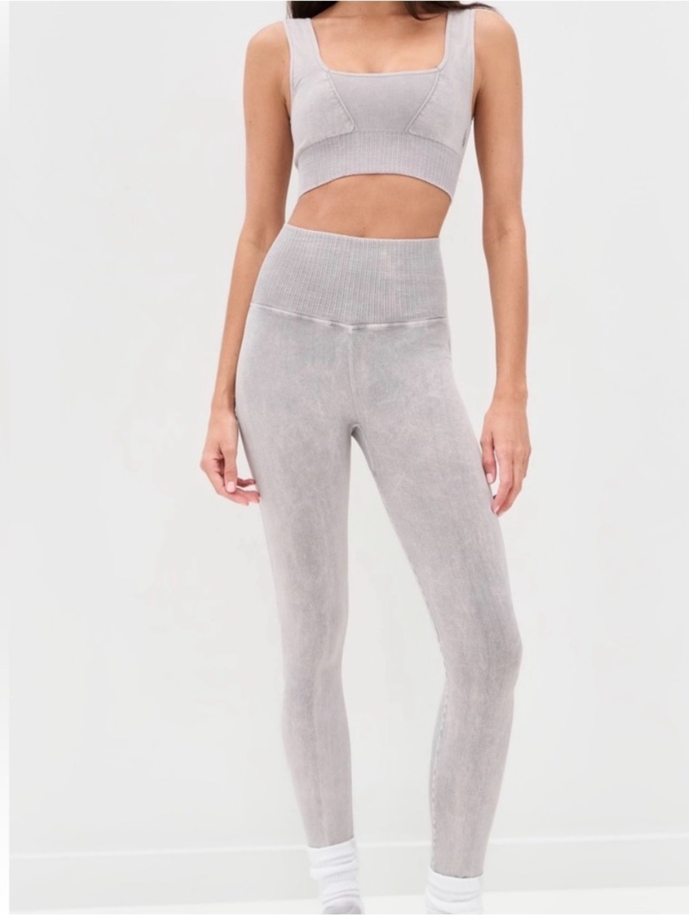 Free People Movement Good Karma High-Waist Gray Set